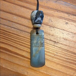Jade Stone Pendant Necklace